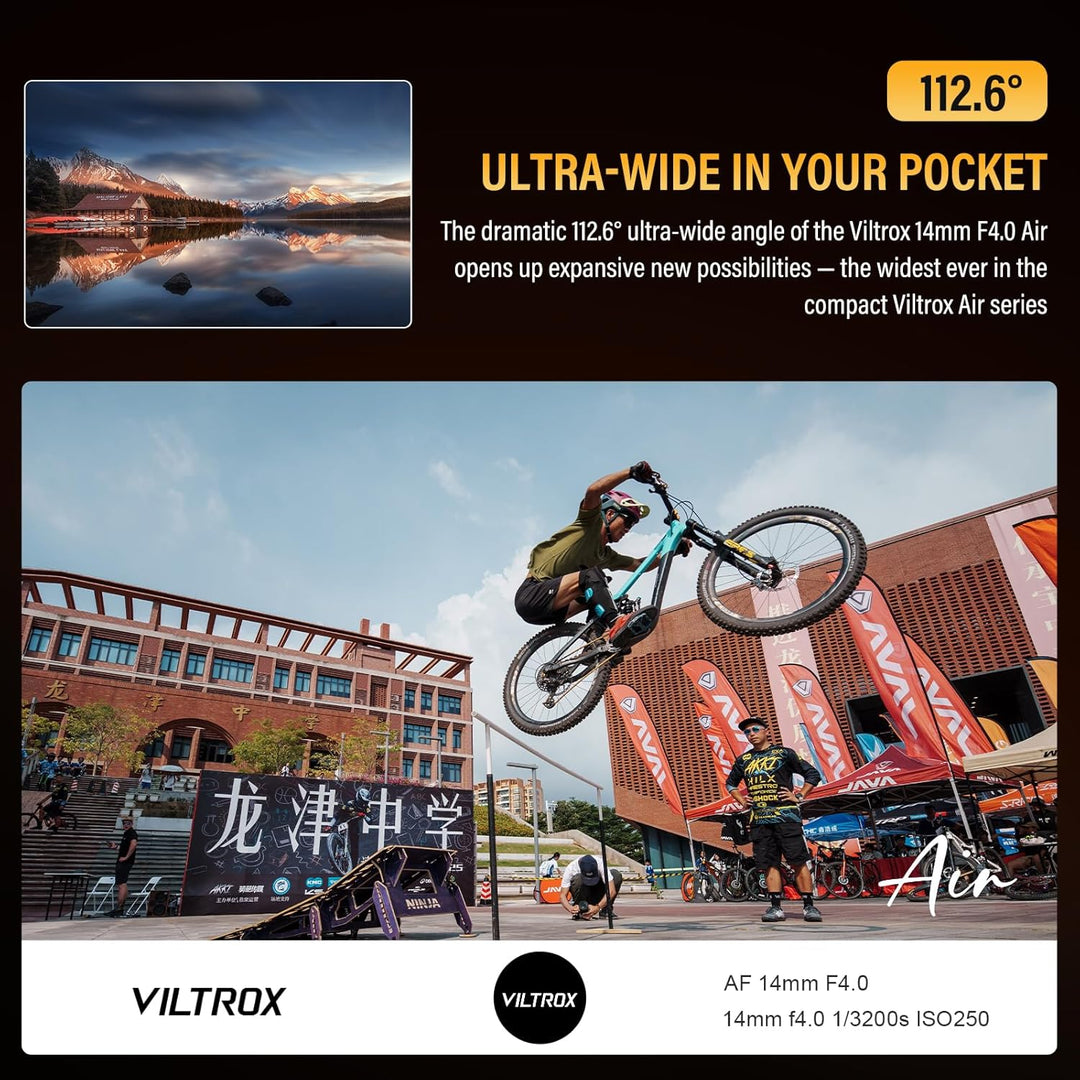 VILTROX 14mm F4.0 Air FE Mount Kamera Objektiv für Sony Camera Lenses Vollformat Wide Angle Autofoku