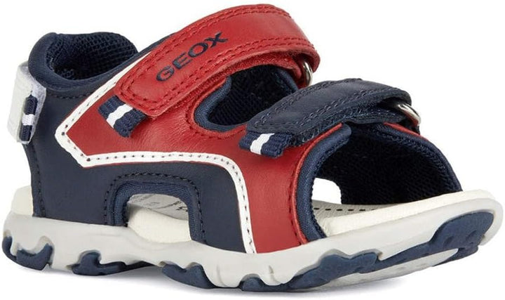 Geox Jungen B Flaffee Boy Sandal 21 EU Red Navy, 21 EU Red Navy