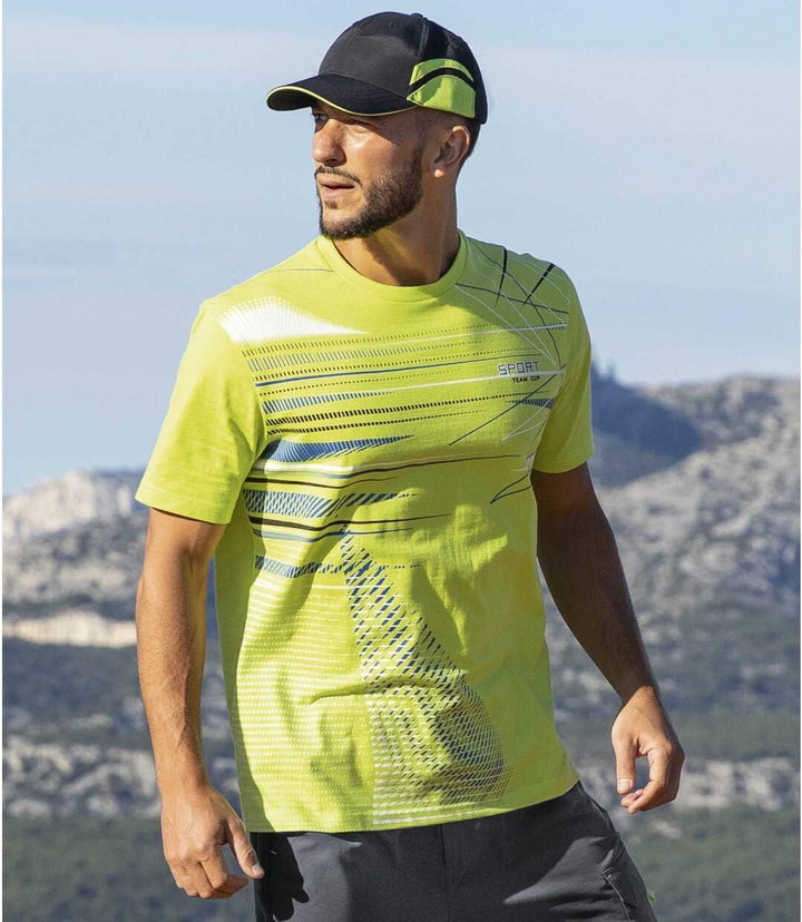 ATLAS FOR MEN - 3er-Pack Herren T-Shirts - Rundhalsausschnitt - Kurze Ärmel - Verfügbar in grossen G