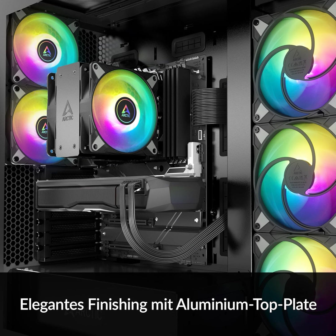 ARCTIC Freezer 36 A-RGB - CPU Kühler mit Push-Pull & ARGB Beleuchtung für Intel & AMD, Single-Tower,
