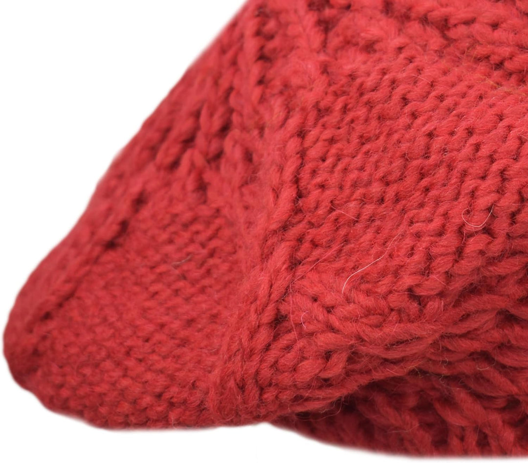 Melegari Strickmütze | Baskenmütze aus Pragelato | Mütze aus Wolle und Alpaka | Made in Italy | Herr