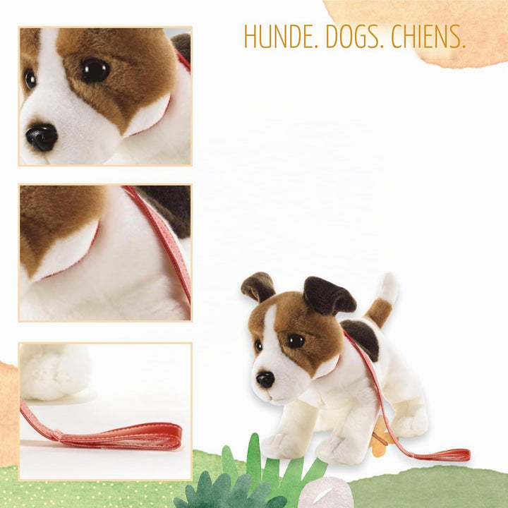 Plüsch & Company 15782 "Hunde Milo JRT mit Leine Plüsch Spielzeug, 32 cm
