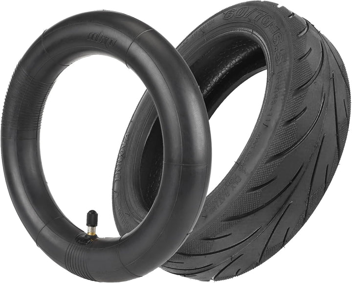VOLOHAS 60/70-6,5 schlauchloser Reifen 10 Zoll Tubeless Reifen mit Doppelte Stärke Schlauch für Nine
