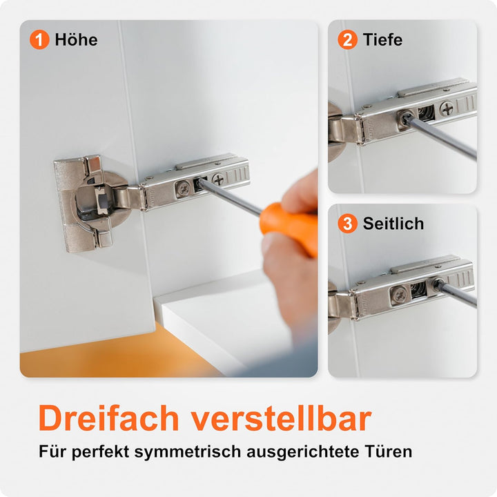 BLUM 10x CLIP top BLUMOTION Möbelscharnier 110° I Softclose Topfscharnier 35mm I separat montierbare