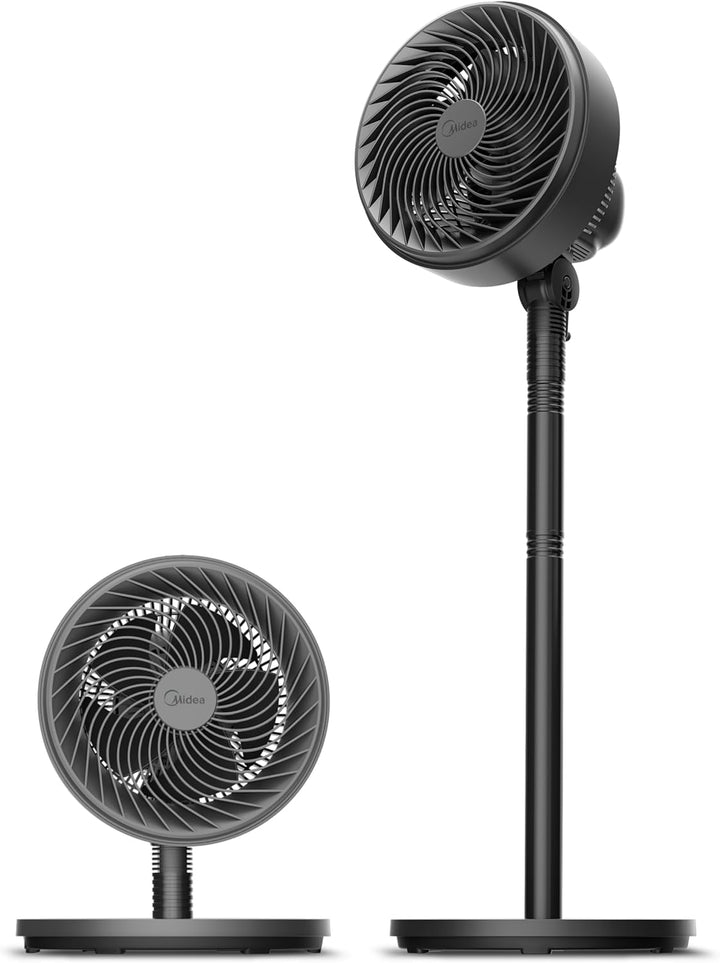 Midea Standventilator FG18-22LAPHSE(BL) 6 Turbo-Flügel, geräuscharmer DC-Motor, 15 Geschwindigkeiten
