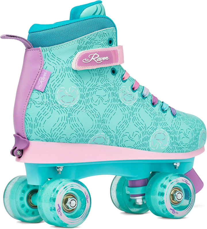 RAVEN Rollschuhe Roller Skates für Kinder Erwachsene Mädchen Damen verstellbar 31-34 (20-21,5cm) Fel