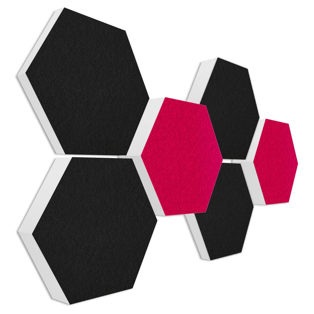 platino24 Schallabsorber COLORE aus Basotec G+ I Akustikpaneele mit Akustikfilz I 3D Wand-Paneele mi