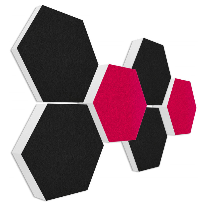 platino24 Schallabsorber COLORE aus Basotec G+ I Akustikpaneele mit Akustikfilz I 3D Wand-Paneele mi