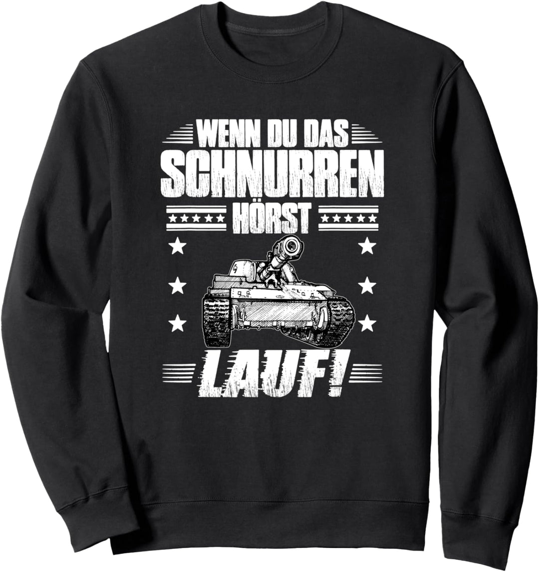 Lauf Soldatin Panther Panzerdivision Deutsche Raubkatzen Sweatshirt