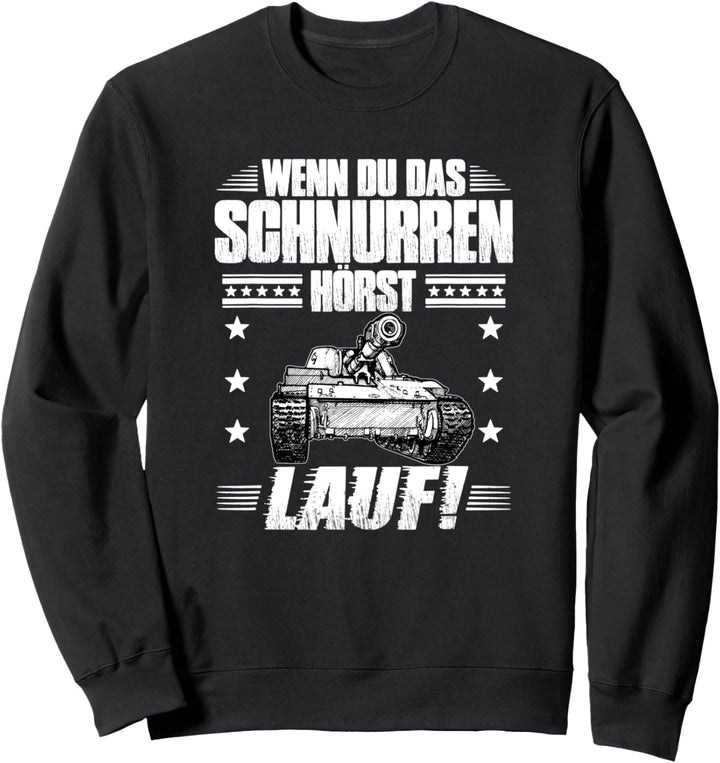 Lauf Soldatin Panther Panzerdivision Deutsche Raubkatzen Sweatshirt