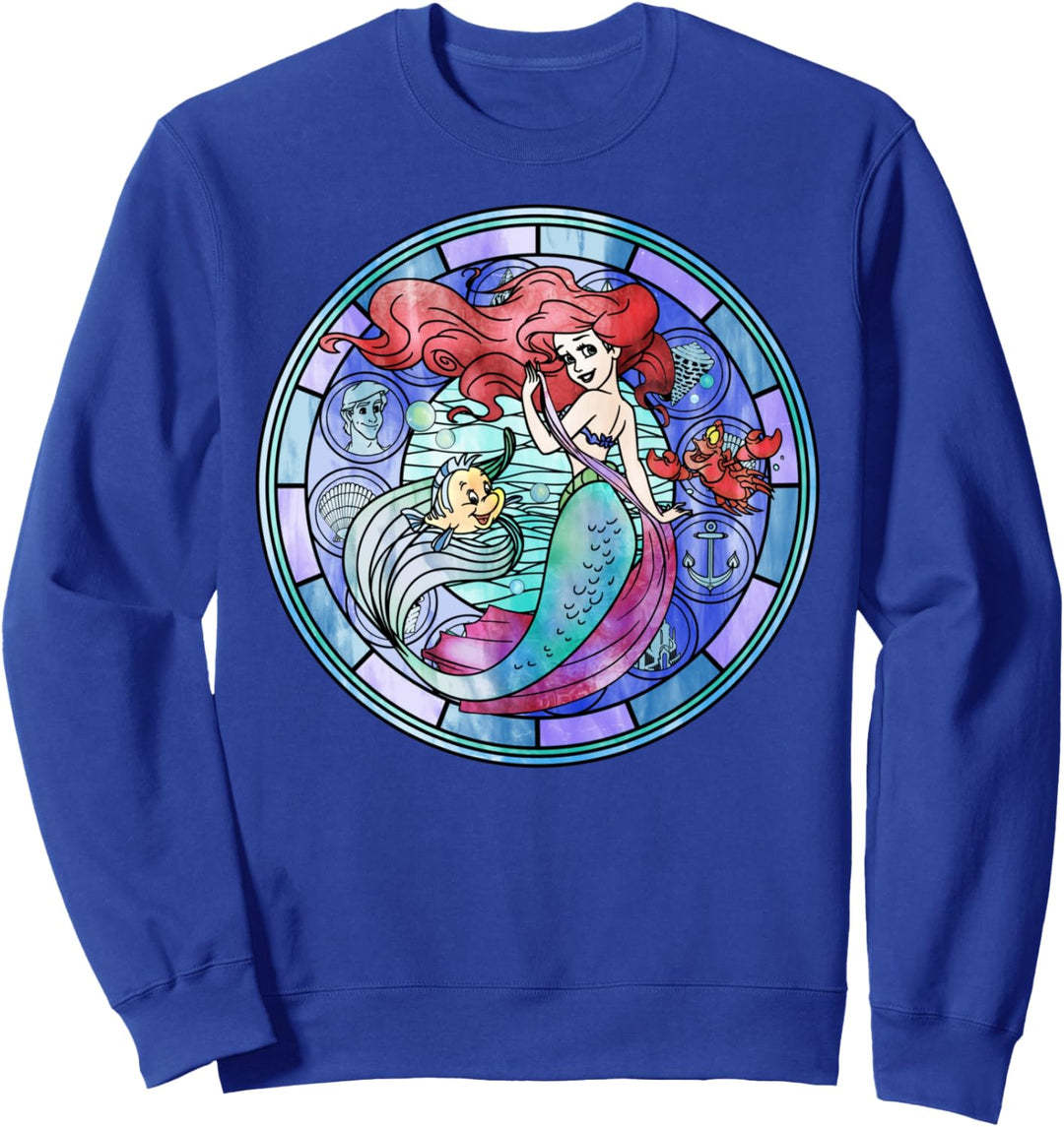 Disney The Little Mermaid Ariel Glass Window Sweatshirt