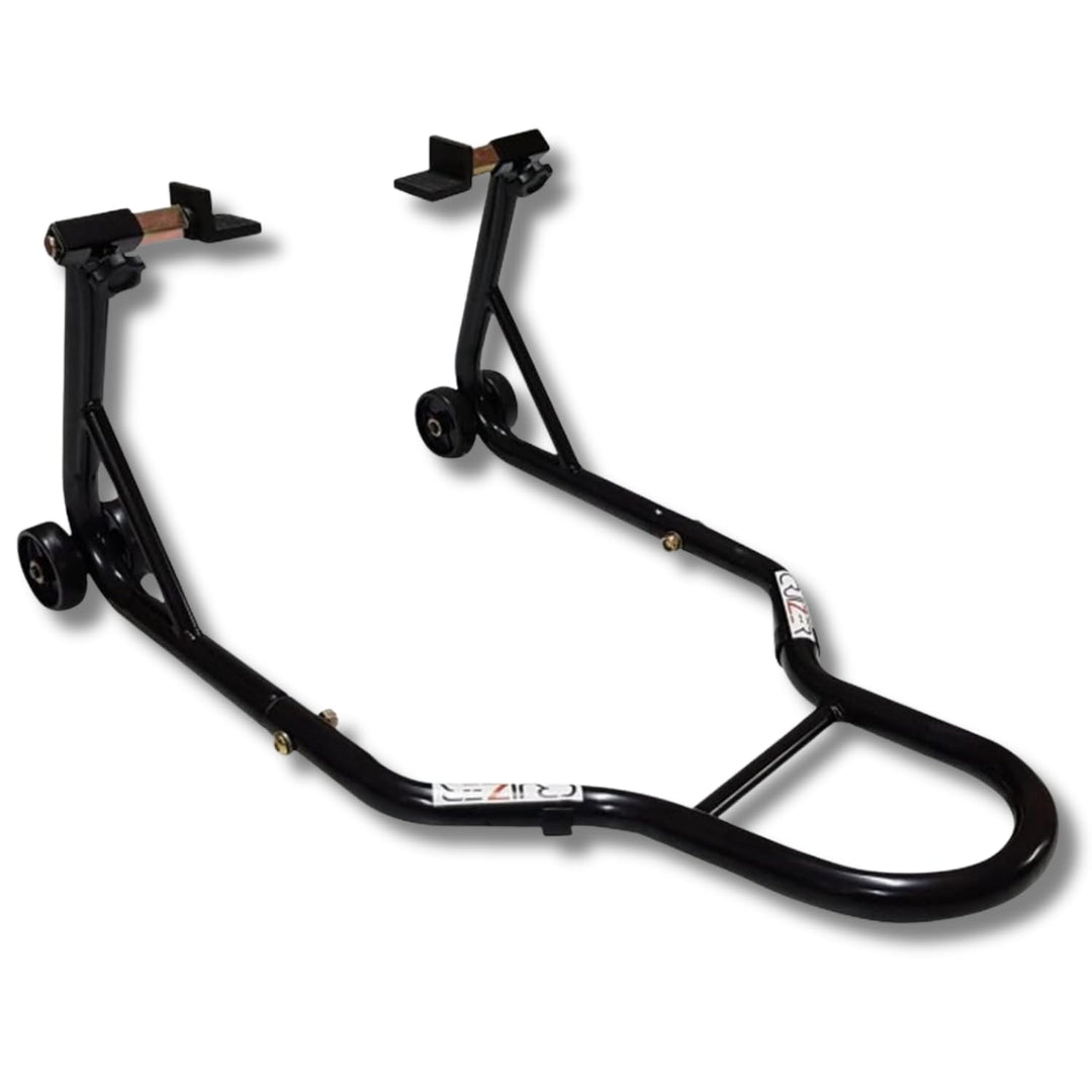 Cruizer Universal-Motorradständer für hinten, Kegel verstellbar, mit Schieber, Schwarz