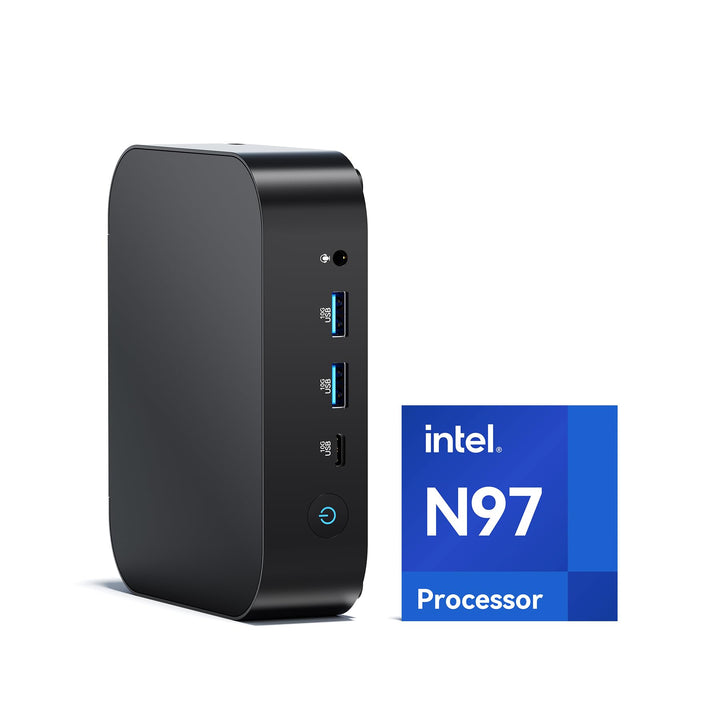 Intel NUC 14, für ASUS NUC 14 NUC14MNK Essential Mini PC, N97 CPU, 16GB RAM, 512GB SSD, Win 11 Pro,