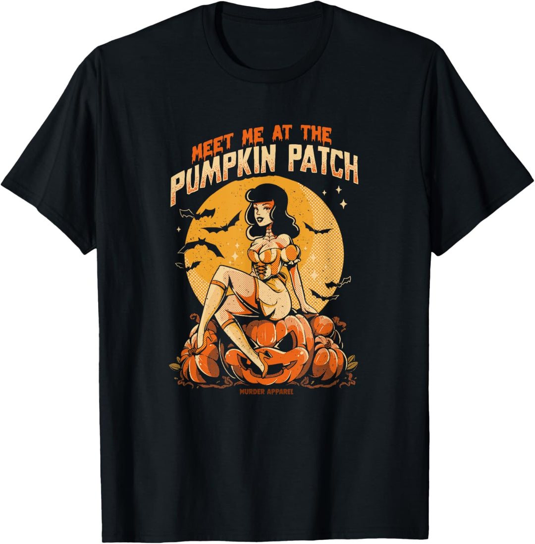 Triff mich im Pumpkin Patch Halloween T-Shirt