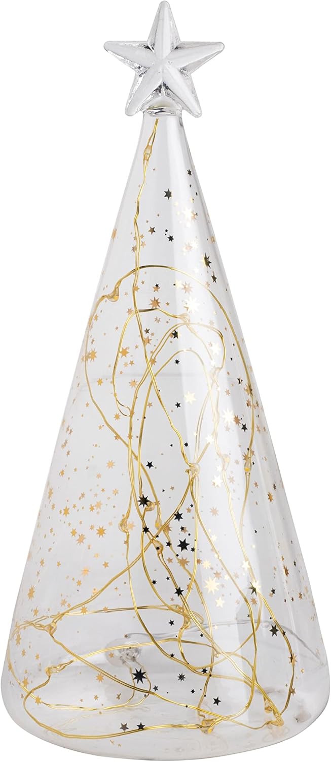 Räder Glastanne LED Sterne, Silber
