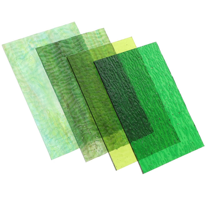 Angoily Farbige Glasscheiben 4 Stücke Bunt Glasscheiben Mosaikglas Buntglas Versorgung Flammensammlu
