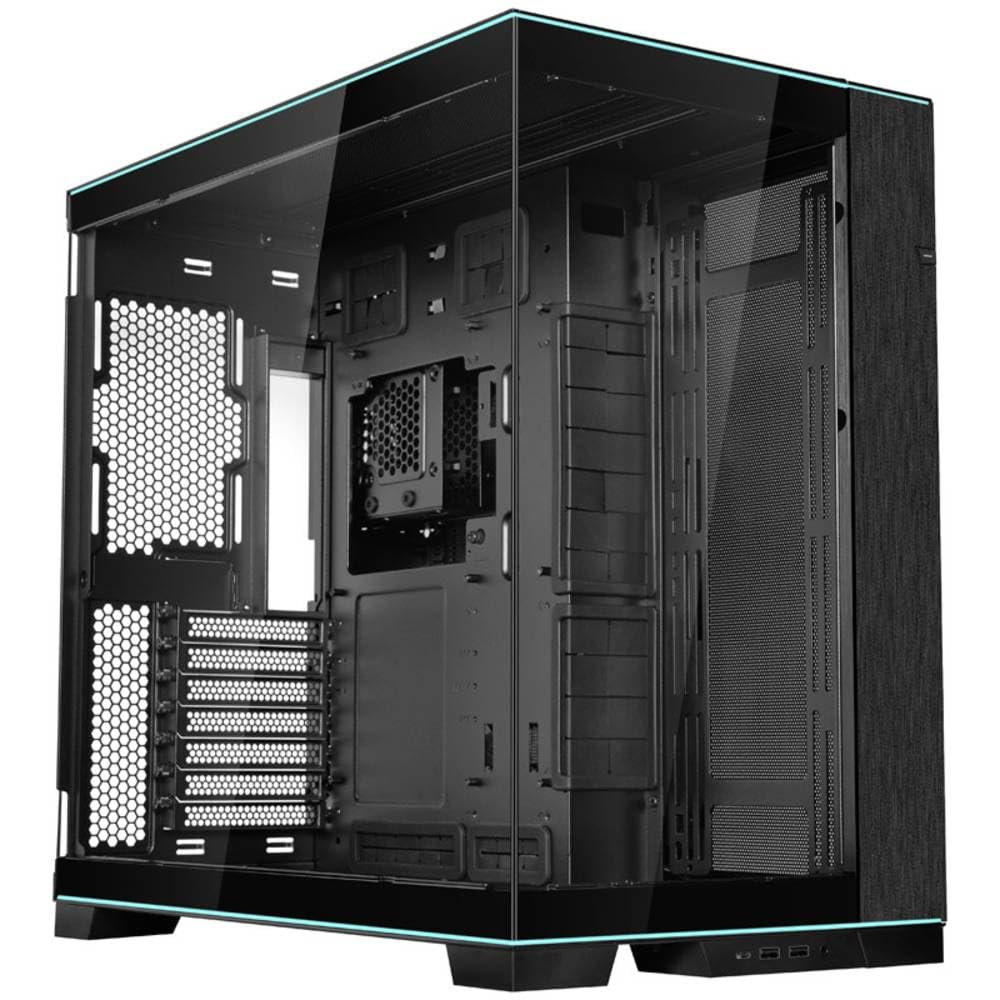Lian Li O11D EVO RGB Gaming PC Gehäuse ATX Schwarz - Midi Tower PC Gehäuse mit RGB-Beleuchtung, Graf