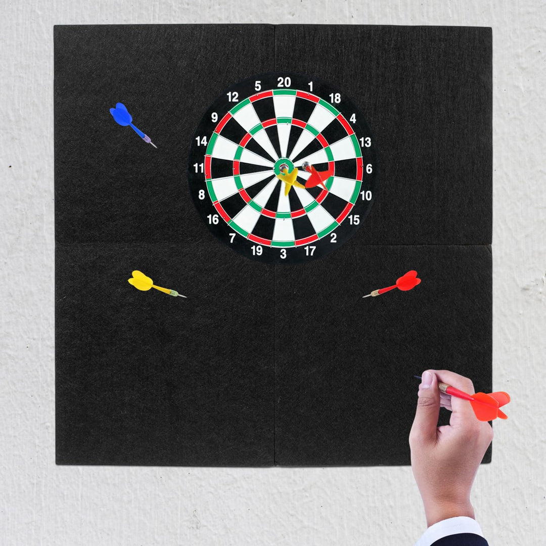 Dartboard-Wandbeschützer – 60cm x 60cm x 12mm Filzwandfliesen | Dartboard-Umfassung & Rückwand | Kor