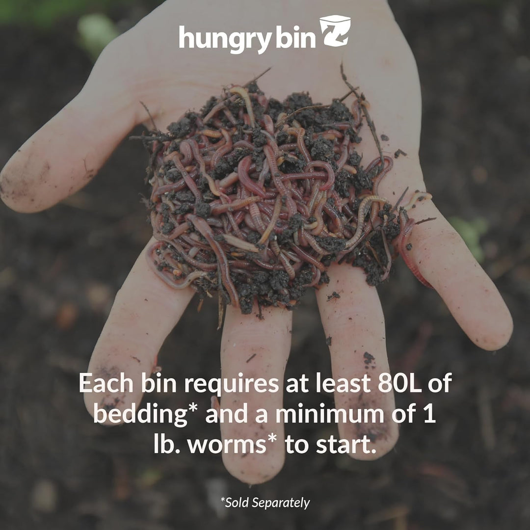 Hungry Bin Wurmkomposter für reichhaltige Vermicompost