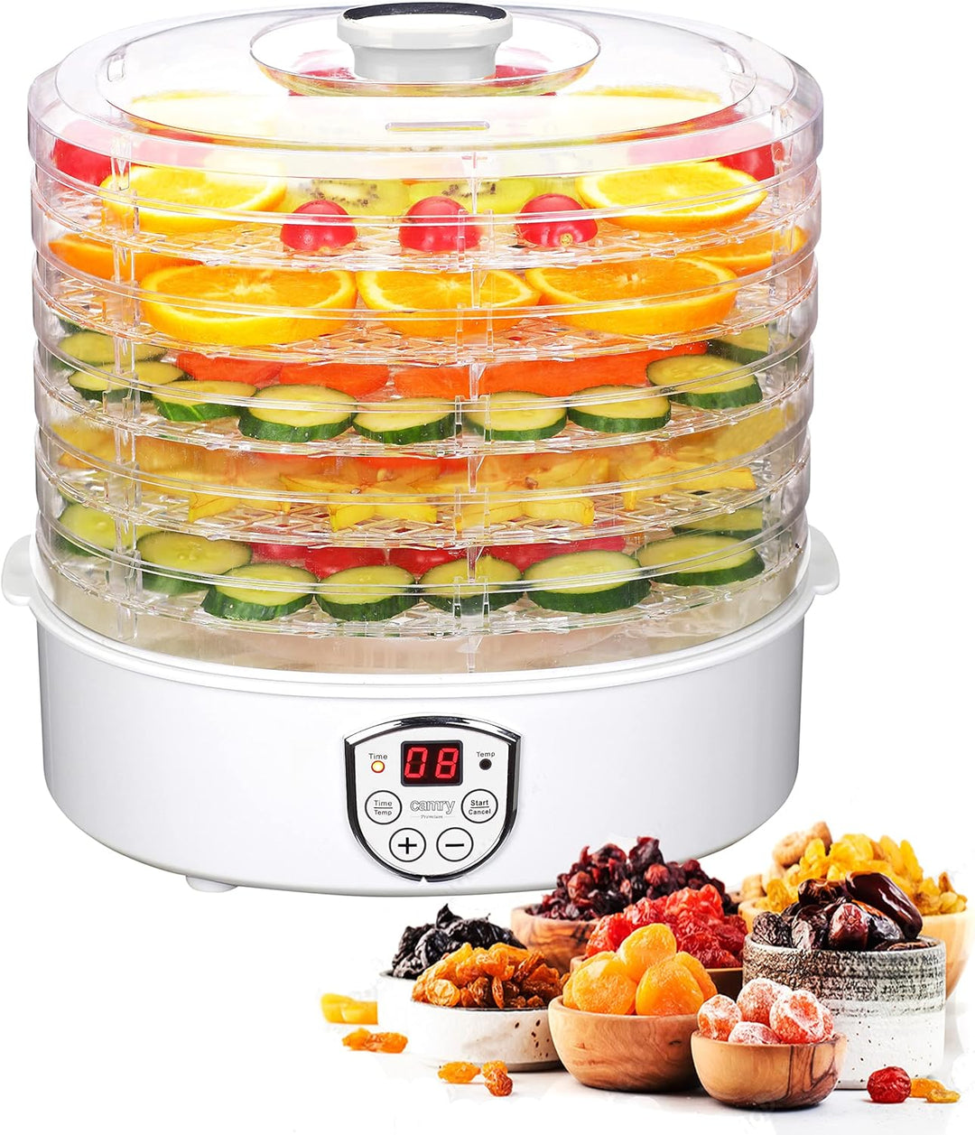 CR6659 CR 6659 Camry Lebensmitteltrockner, 550W, Dörrautomat, Lebensmittel Dehydrator, Dörrgerät für