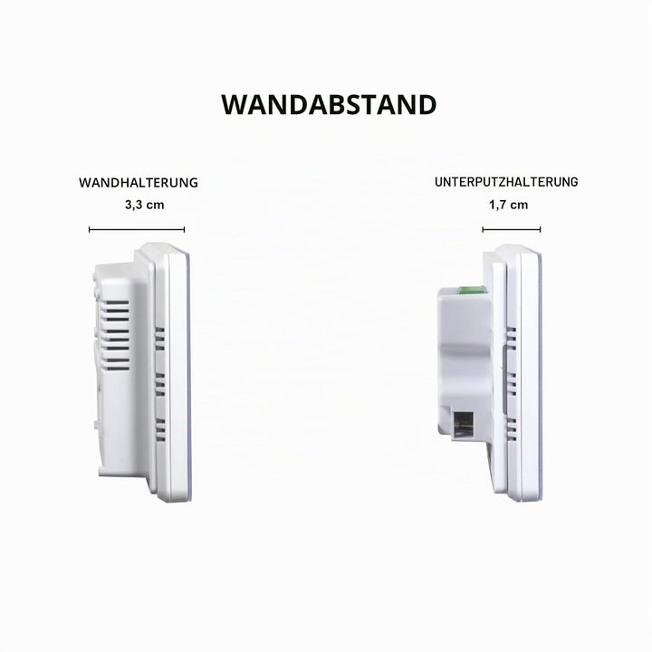 Digitales Wifi Dualband Chronothermostat kompatibel mit Alexa - Stromversorgung 230V - (Schnee PRO W