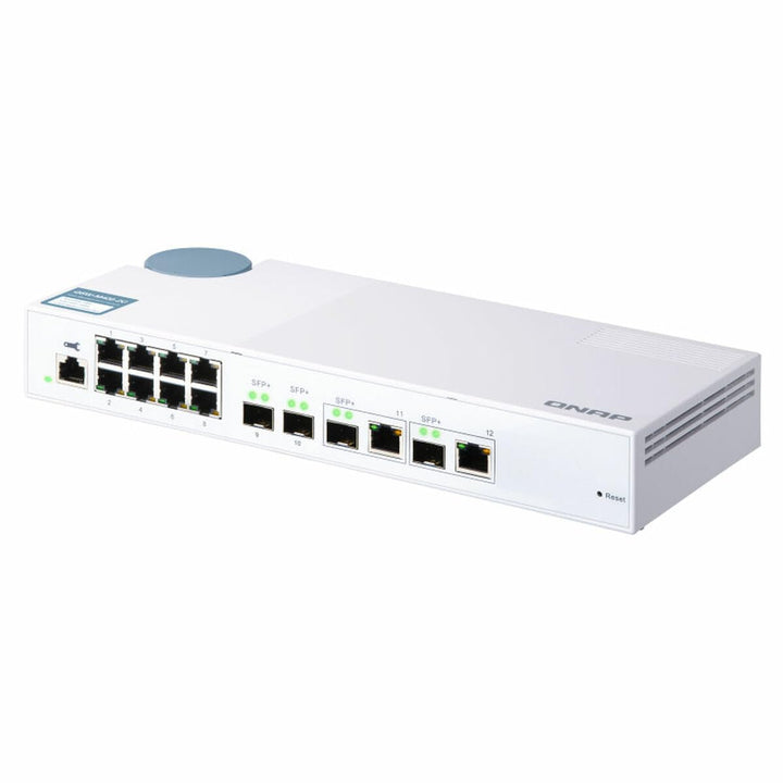 QNAP QSW-M408-2C QSW-M408-2C, 8 port 1Gbps, 2 port 10G SFP+/ NBASE-T Combo, 2 port 10G SFP+, web man