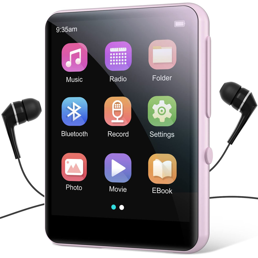64GB MP3-Player mit Bluetooth 5.0, joliker Tragbarer Digitaler Verlustfreier Musik , 2,4IN Full-Touc