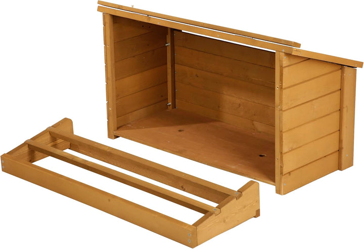 Kerbl Legenest (Masse 85x37x48 cm, Anbau und Sitzstange, Erweiterung für Hühnerstall, aus Holz, pass