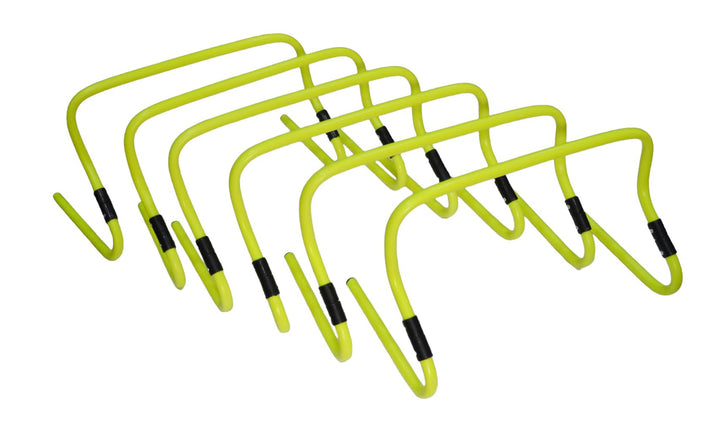 GSI Dual Height Agility Hürden Pack of 6 – Adjustable 6" & 12" Training Hürden für Sports, Fitness u