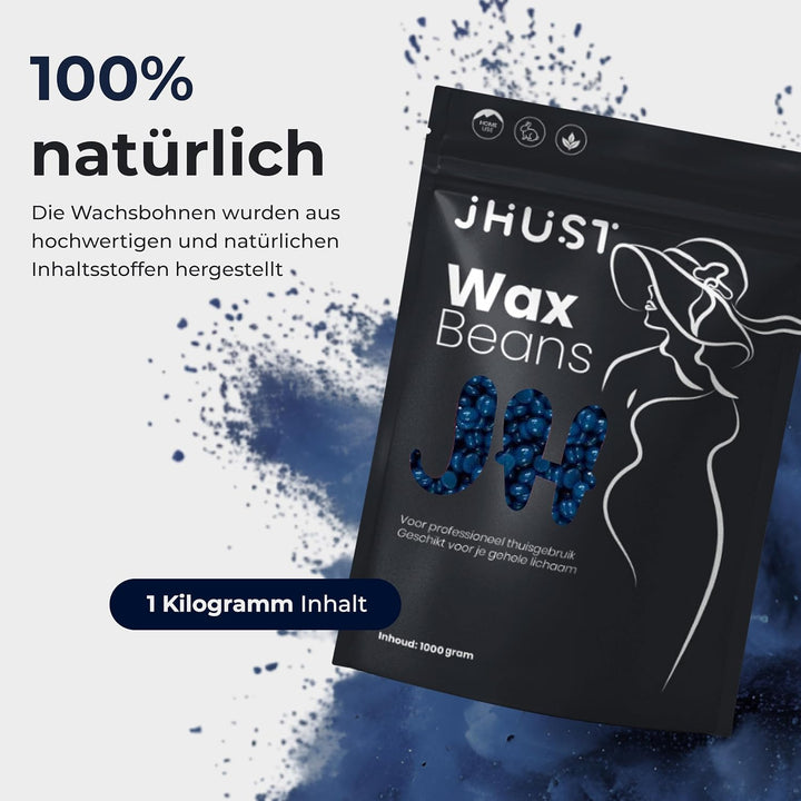 Heisswachs Perlen für Enthaarung, Waxing Bohnen für Körper, Intim &amp; Gesicht, Warmwachs ohne Streifen