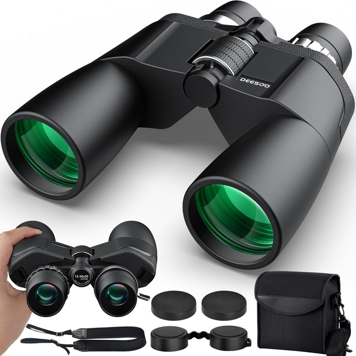 12-36x50 Zoom Fernglas für Erwachsene - HD Fernglas für Vogelbeobachtung, Reisen, Jagd, Konzerte - L