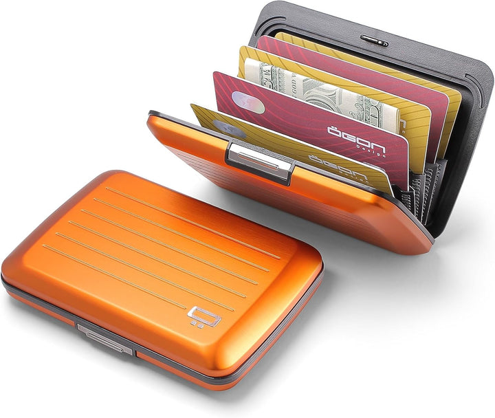 ÖGON Smart Wallets - Stockholm V2 Aluminium Geldbörse - Metallverschluss - RFID Blockierung Kartenet