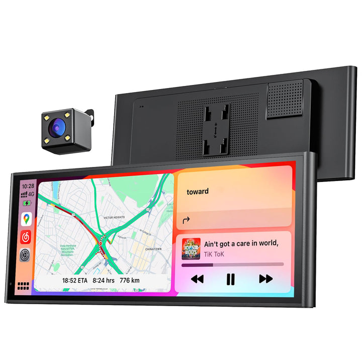 Krunia 9,26" Drahtloses Tragbares CarPlay Display für Apple CarPlay & Android Auto, OTA-Updates, Rüc
