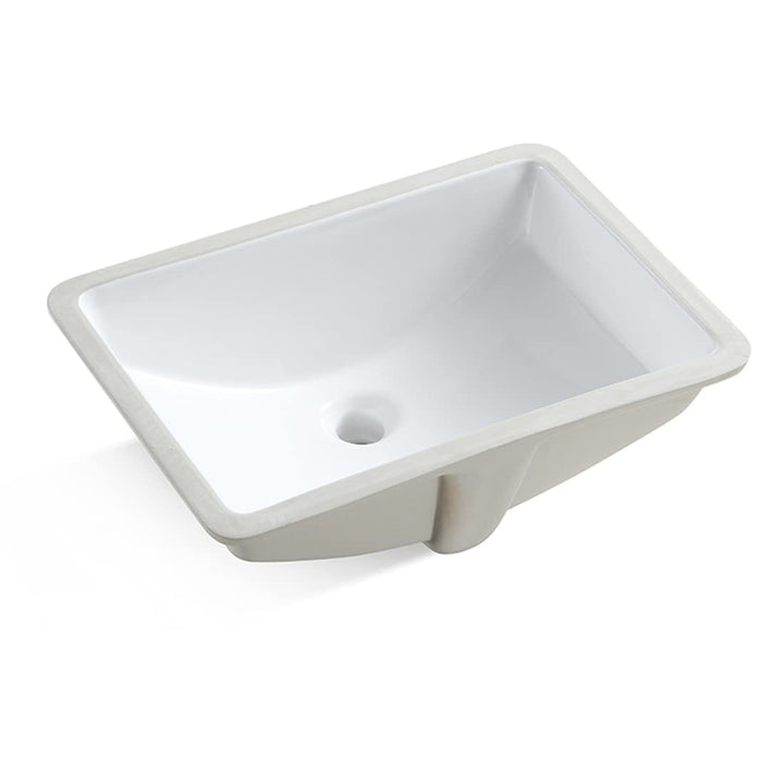 MEJE 202H Rechteckige Unterbau-Spüle 46 x 34.8 x 21.3 cm Keramik-Weiss, 46 X 34.8 X 21.3 Cm