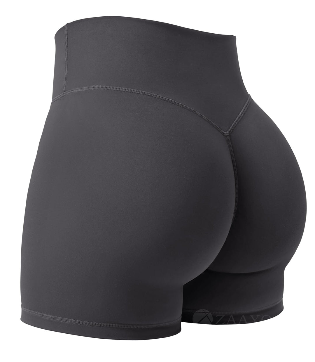 ZAAYO Damen Sport Shorts Workout Auswirkungen Shorts 4.5 "Scrunch Butt Lifting Gym Shorts Nahtlose B