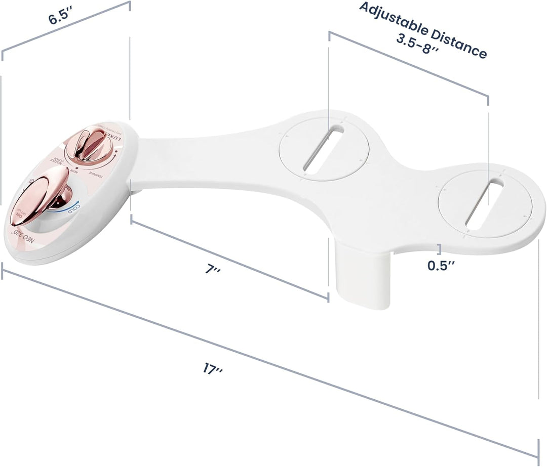 Luxe Bidet BidetNeo320rg Bidet-Aufsatz, Rose Gold, Rose Gold