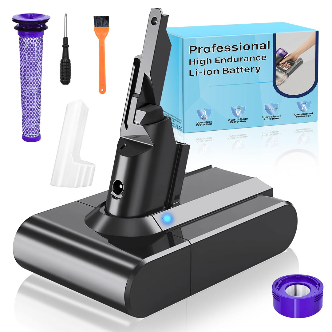 Akku für Dyson V7 Serie, 7500mAh Neue Upgrade Hochkapazitäts Ersatzakku für Dyson V7 Tier/Fluffy/Mot