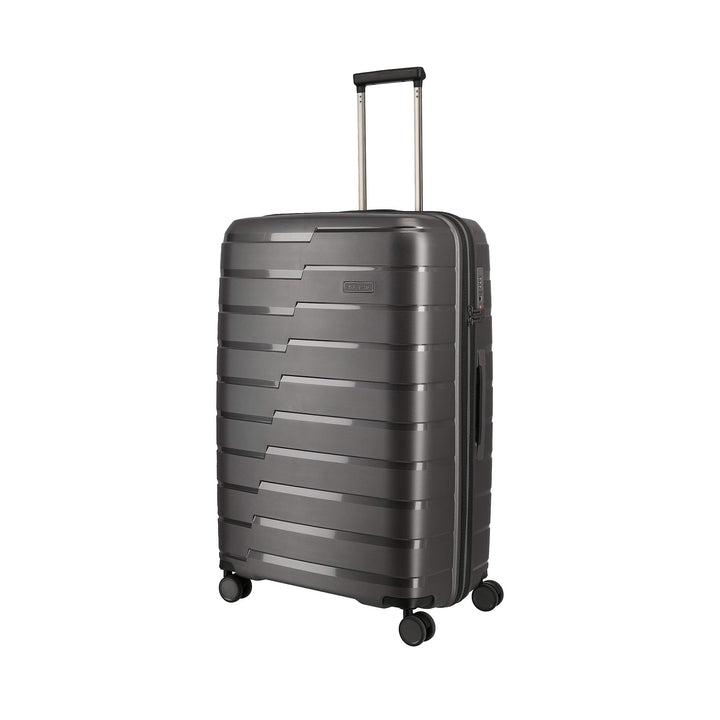 travelite 4-Rad Koffer L mit TSA Schloss, Gepäck Serie AIR BASE: Funktionaler Hartschalen Trolley im
