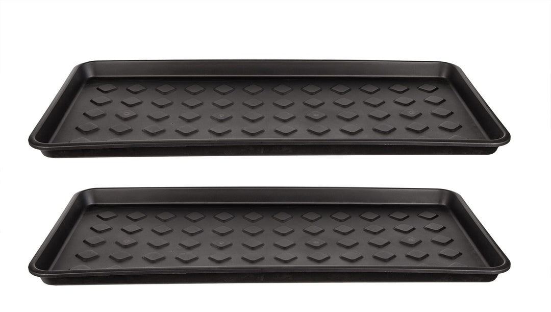 BigDean 2er Set Schuhabtropfschale Schuhablage gross - Abtropfschale für Schuhe - 71,5 x 34,5 x 3 cm