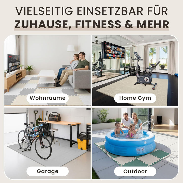 Schutzmatten Bodenschutzmatte Set Sportmatte Gymnastikmatte Puzzlematte: Puzzle Sportgeräte Matte Fi