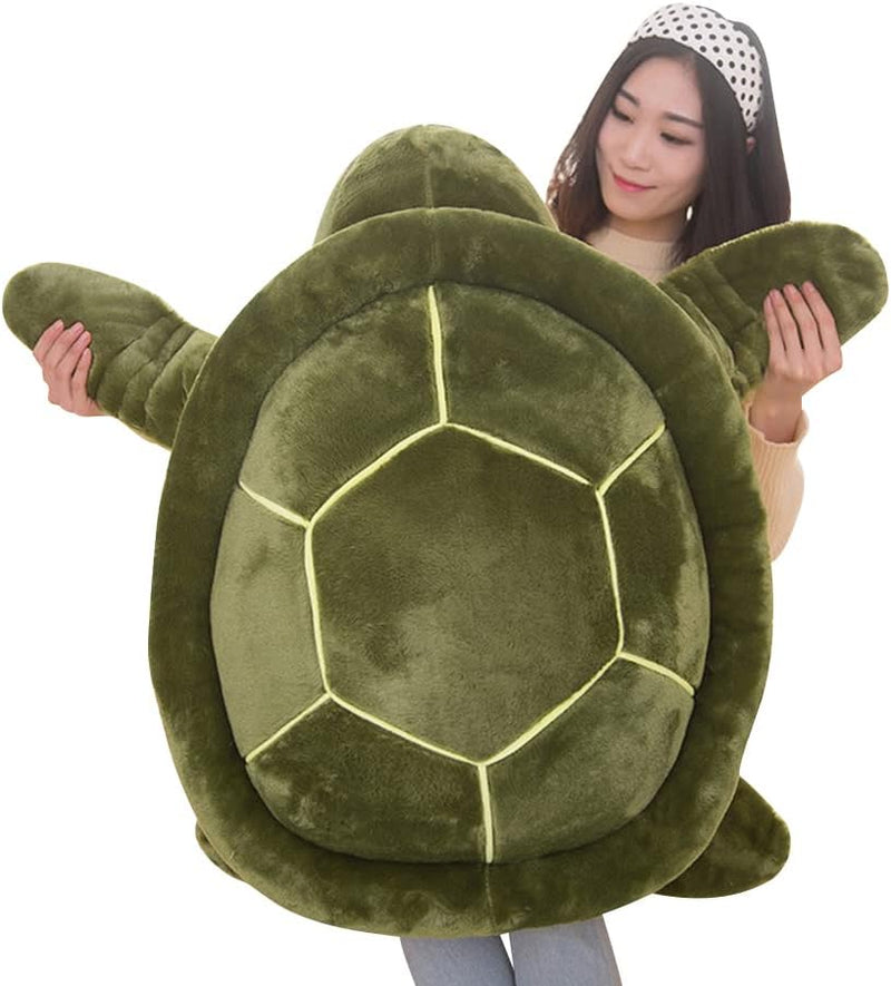 Uposao Schildkröte Kuscheltier, 50CM Grün Plüschschildkröte Spielzeug Grosse Schildkröte Plüschtier