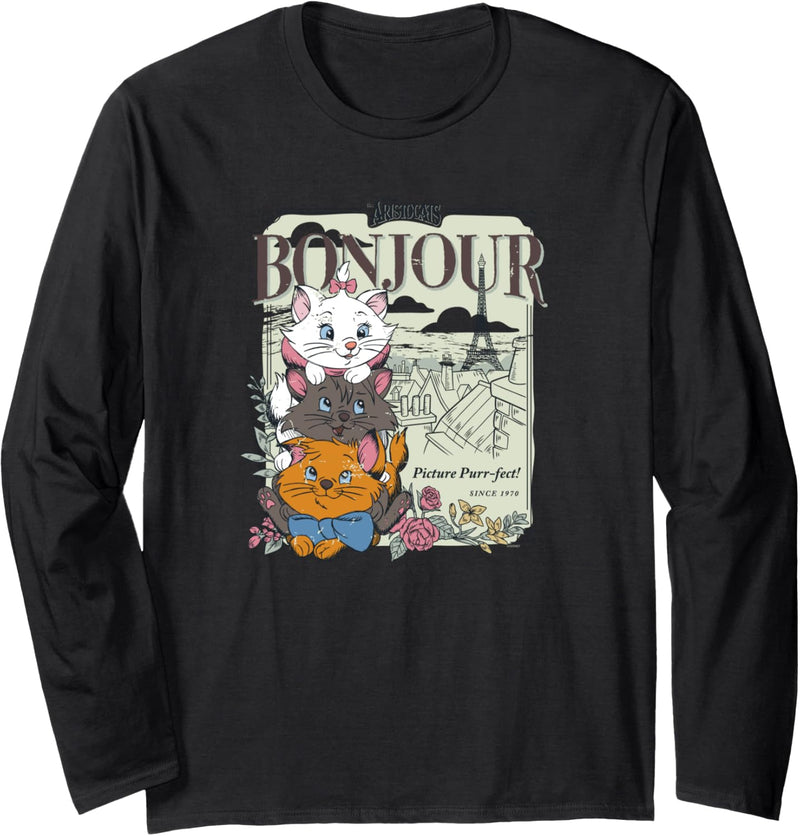 Disney The Aristocats Bonjour Langarmshirt