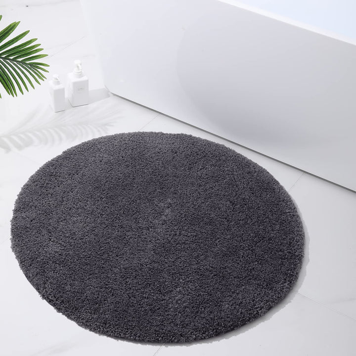 Homaxy Badezimmerteppich rutschfest Waschbar Badematte Weich Flauschig Badteppich Shaggy Hochflor Mi