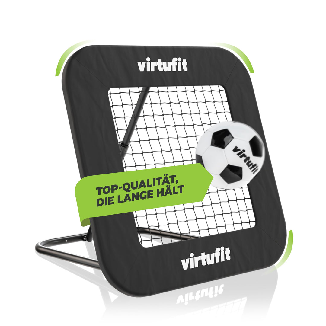 Virtufit Verstellbarer Fussball-Rebounder Pro - Kickback - Tchouck - 84 x 84 cm / 100 x 100 cm / 124