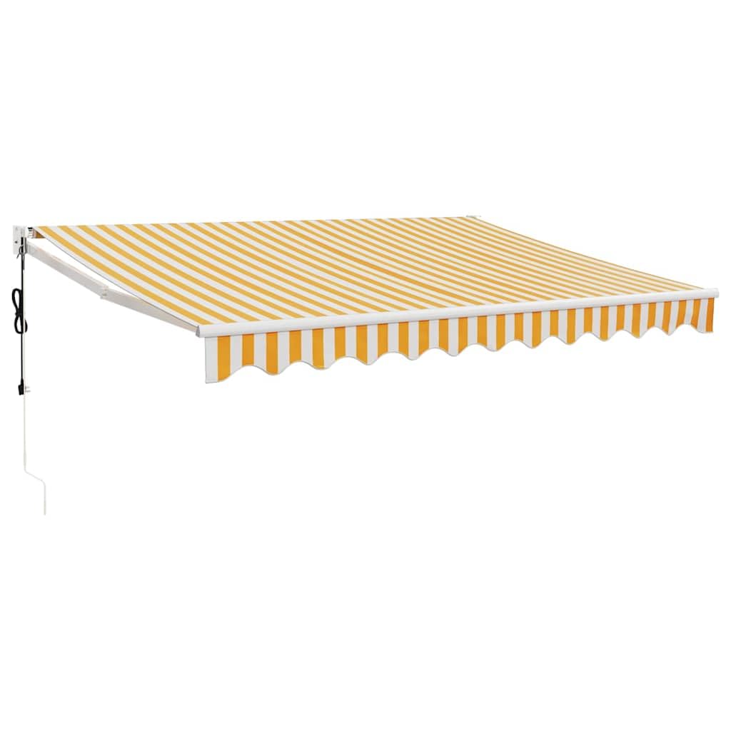 vidaXL Markise, Sonnenmarkise mit Kurbel Automatisch, Gelenkarmmarkise für Terrasse Balkon, Sonnensc