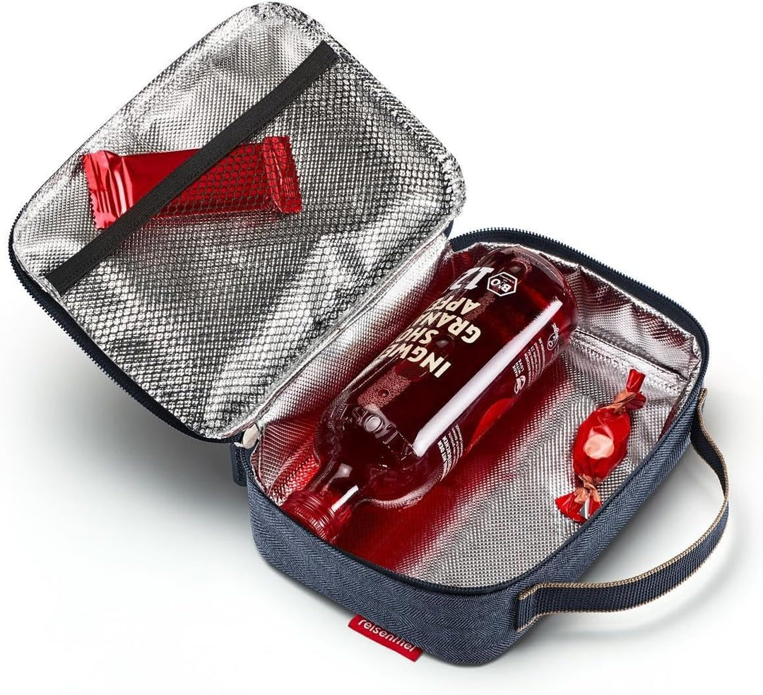 reisenthel thermocase Kleine Kühltasche für Kosmetik, Medikamente, Snacks, Couleur:Herringbone Dark