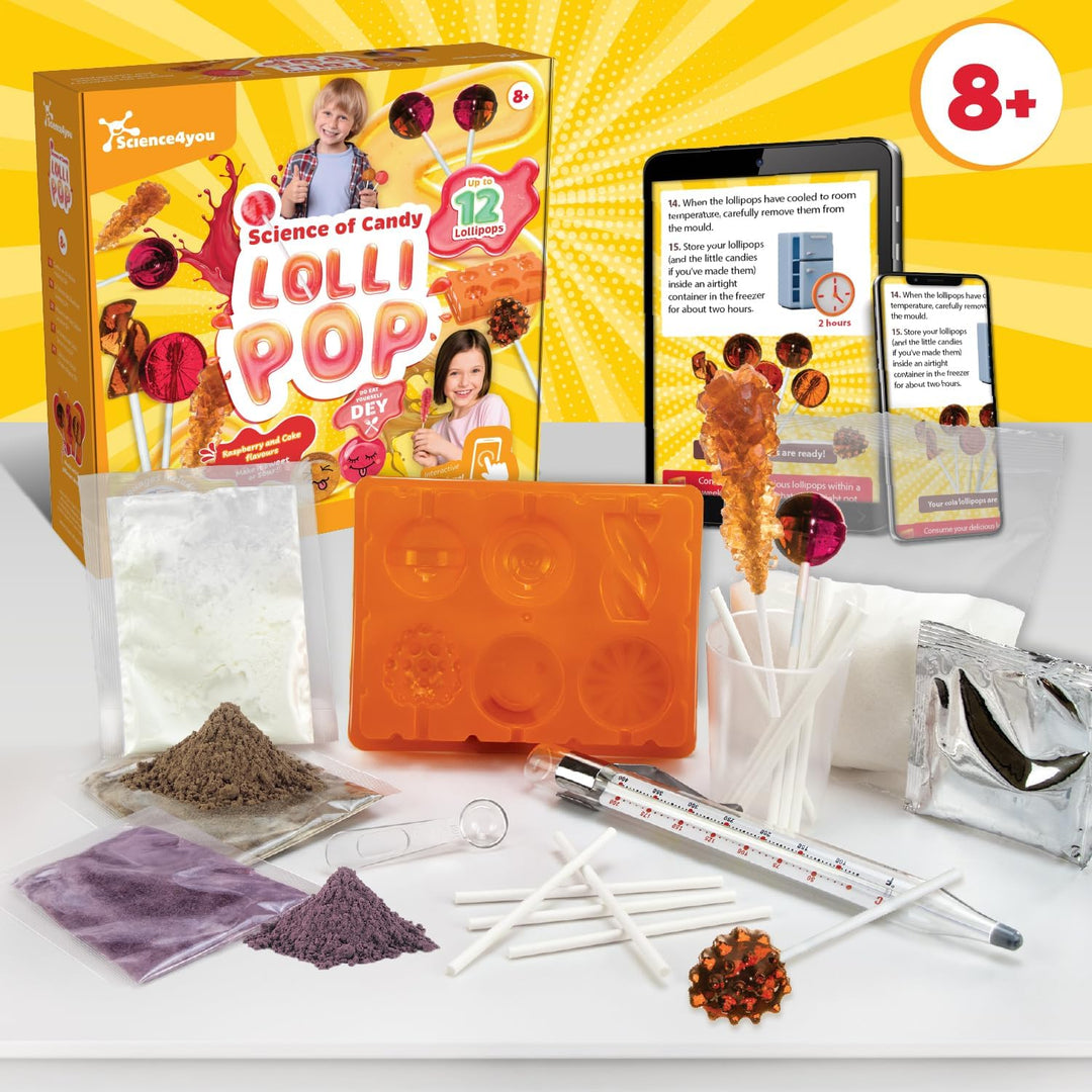 Science4you Lollipops Maker für Kinder im Alter von 8 9 10 11+ Jahren – Süssigkeiten-Herstellungsset