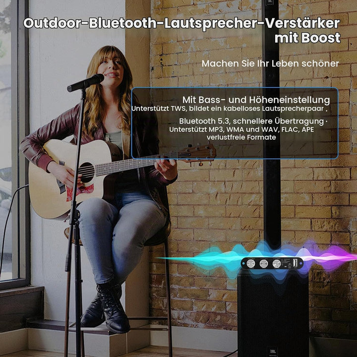 ZK-1001U Bluetooth 5.3 Mono-Verstärker HiFi-Stereo mit TWS &amp; Boost-Schaltung, 100 W Ausgangsleistung