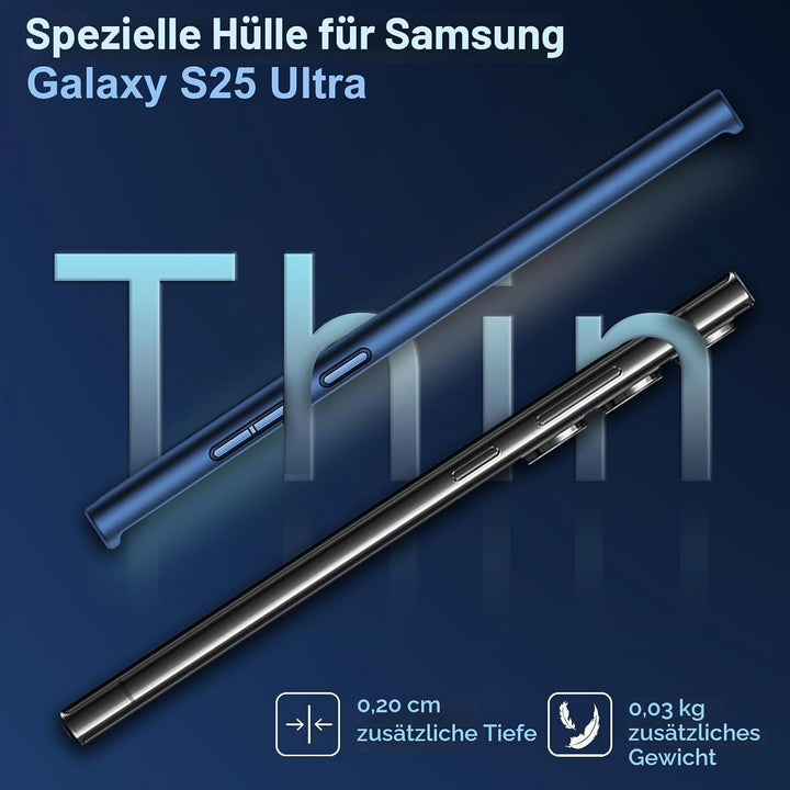 sqgylgl Ultradünne Hülle für Samsung Galaxy S25 Ultra 5G, Extrem Dünn Matte S25 Ultra Handyhülle PC
