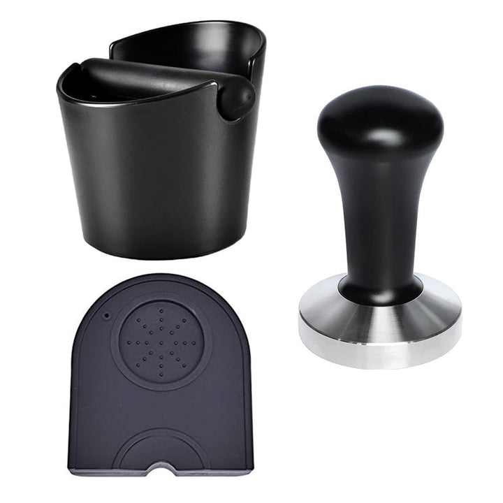 Abklopfbehälter für Siebträger/Tampermatte/Kaffeesatz Kaffee Tamper, Abschlagbehälter für Dein Baris